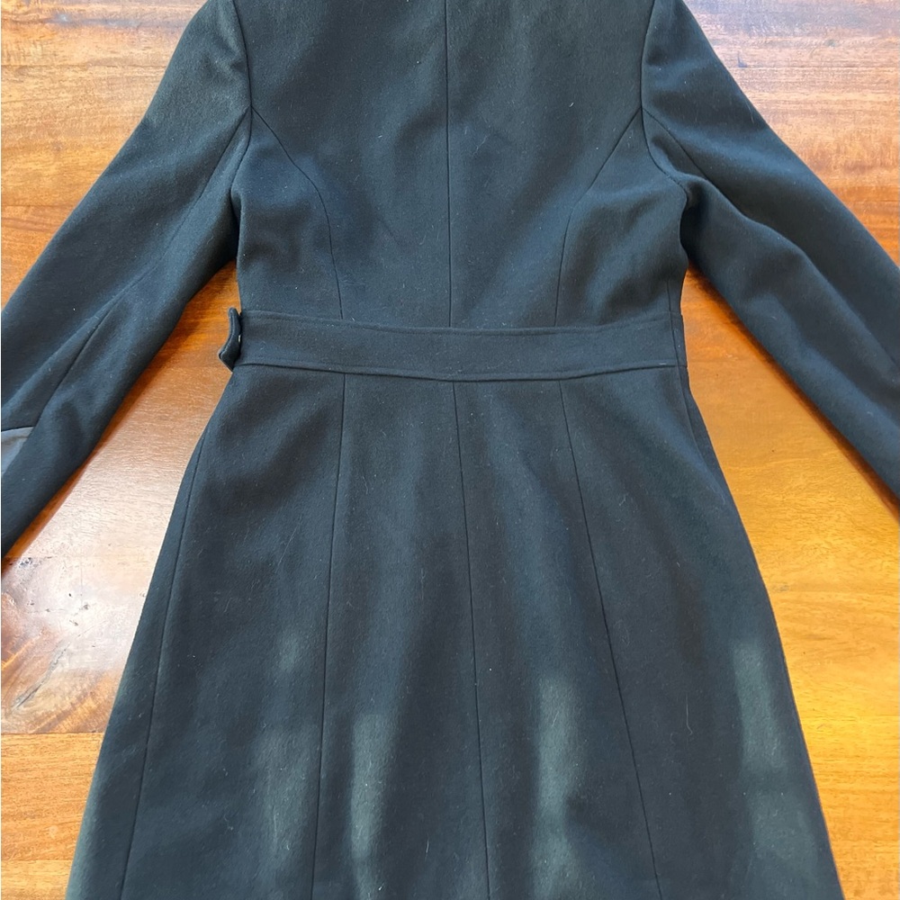 Via Spiga Black Belted Coat - Picture 2 of 13